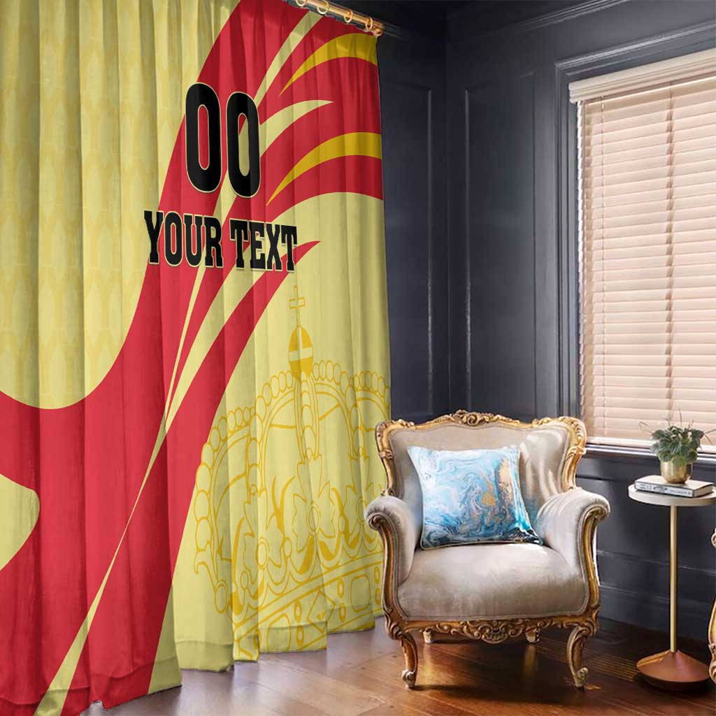 Custom Spain Football Window Curtain Sport Style - Wonder Print Shop