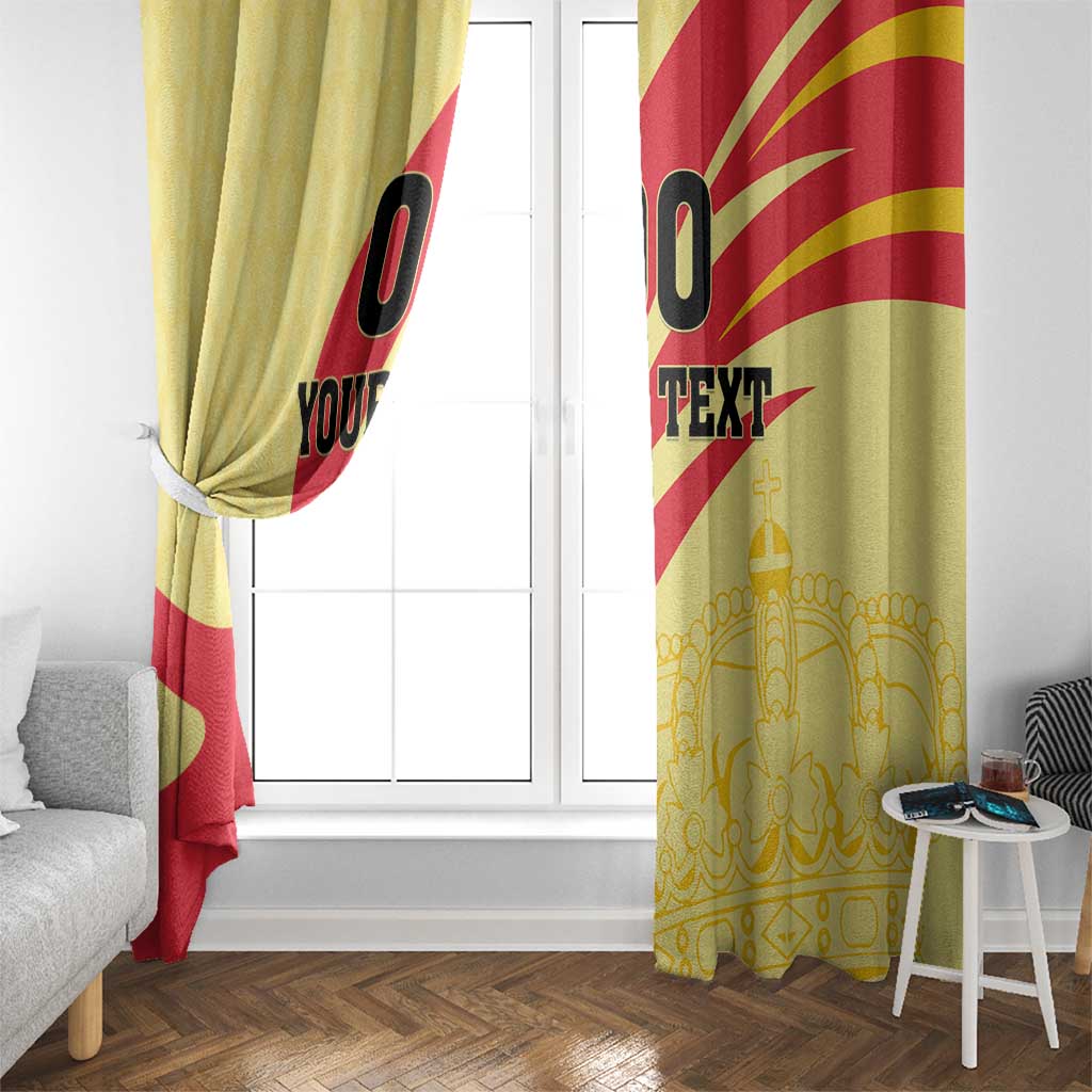 Custom Spain Football Window Curtain Sport Style - Wonder Print Shop