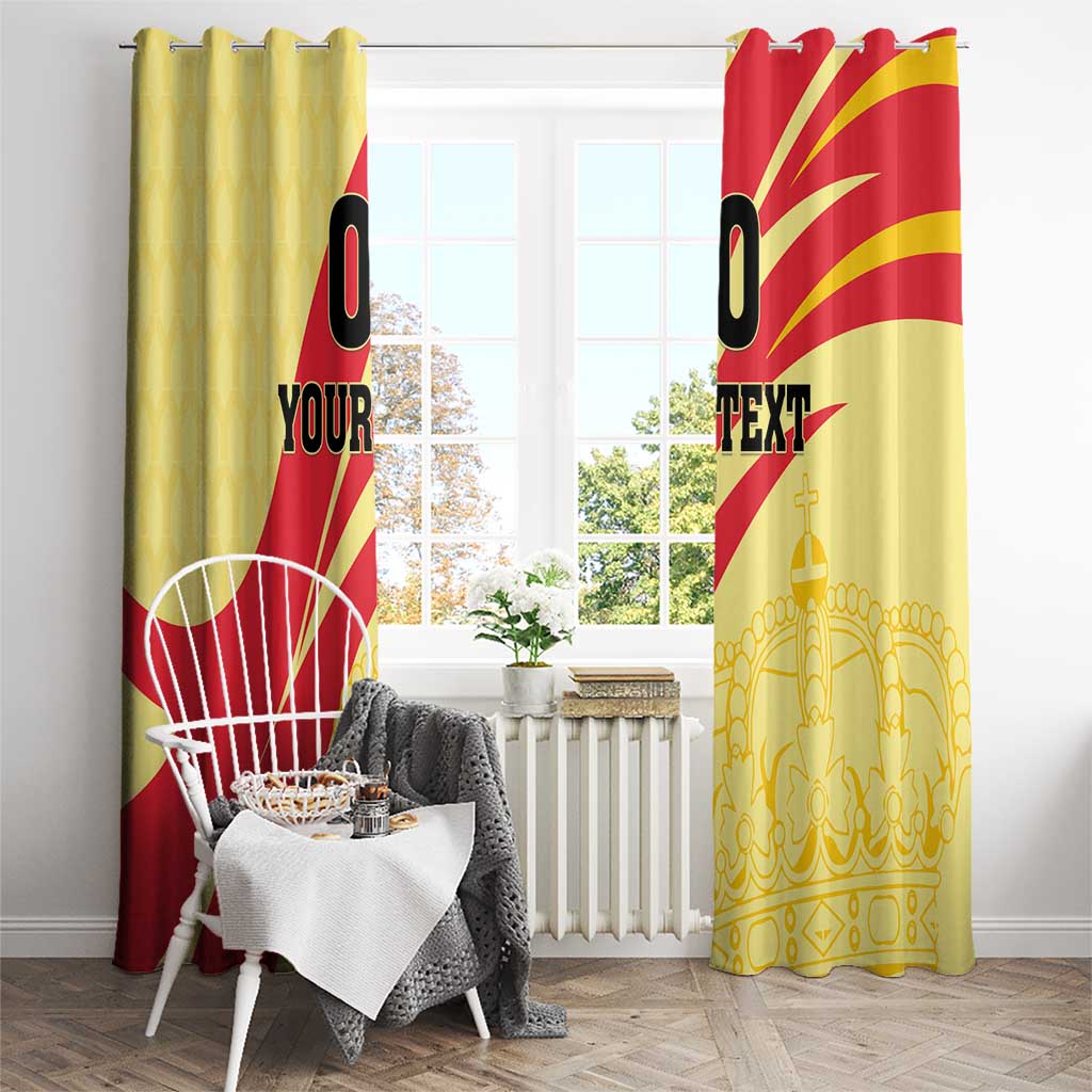 Custom Spain Football Window Curtain Sport Style - Wonder Print Shop