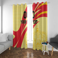 Custom Spain Football Window Curtain Sport Style - Wonder Print Shop