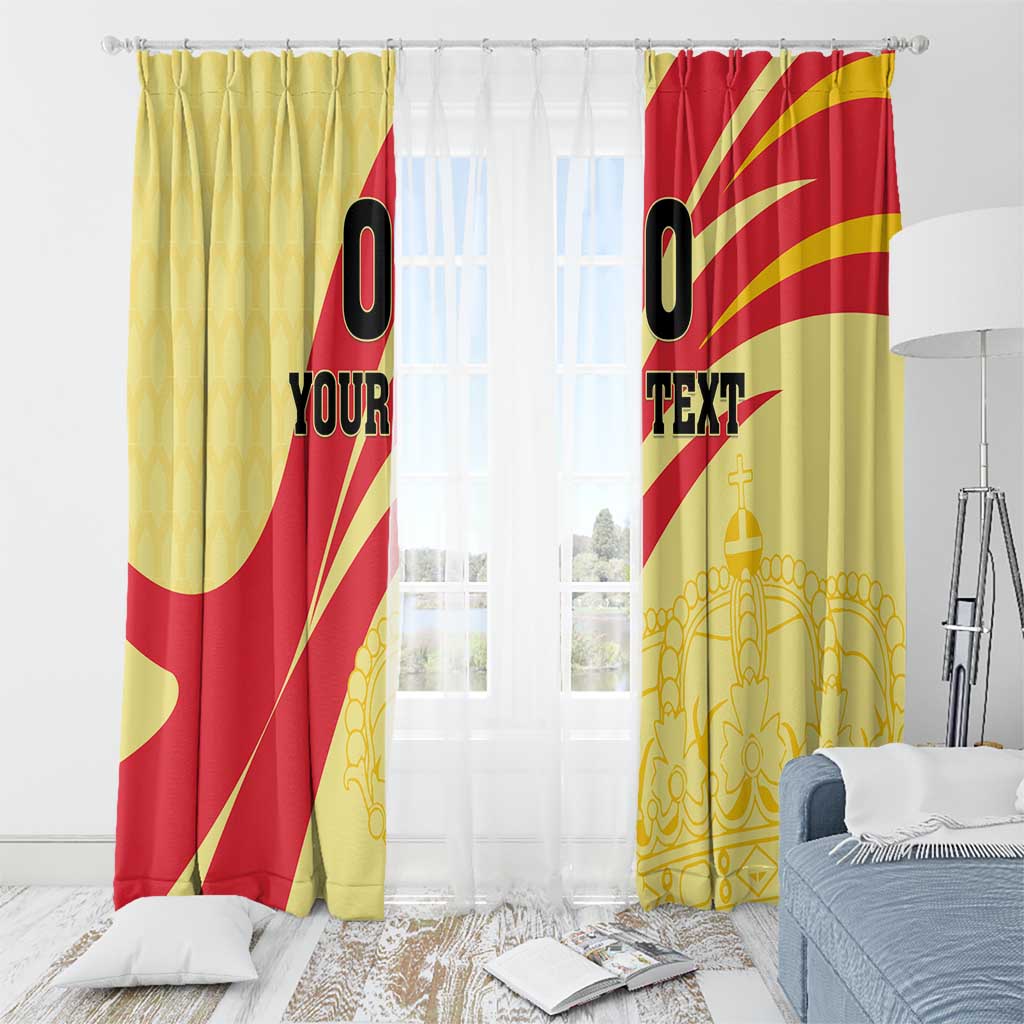 Custom Spain Football Window Curtain Sport Style - Wonder Print Shop