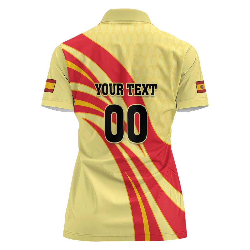 Custom Spain Football Women Polo Shirt Sport Style - Wonder Print Shop
