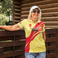 Custom Spain Football Women Polo Shirt Sport Style - Wonder Print Shop