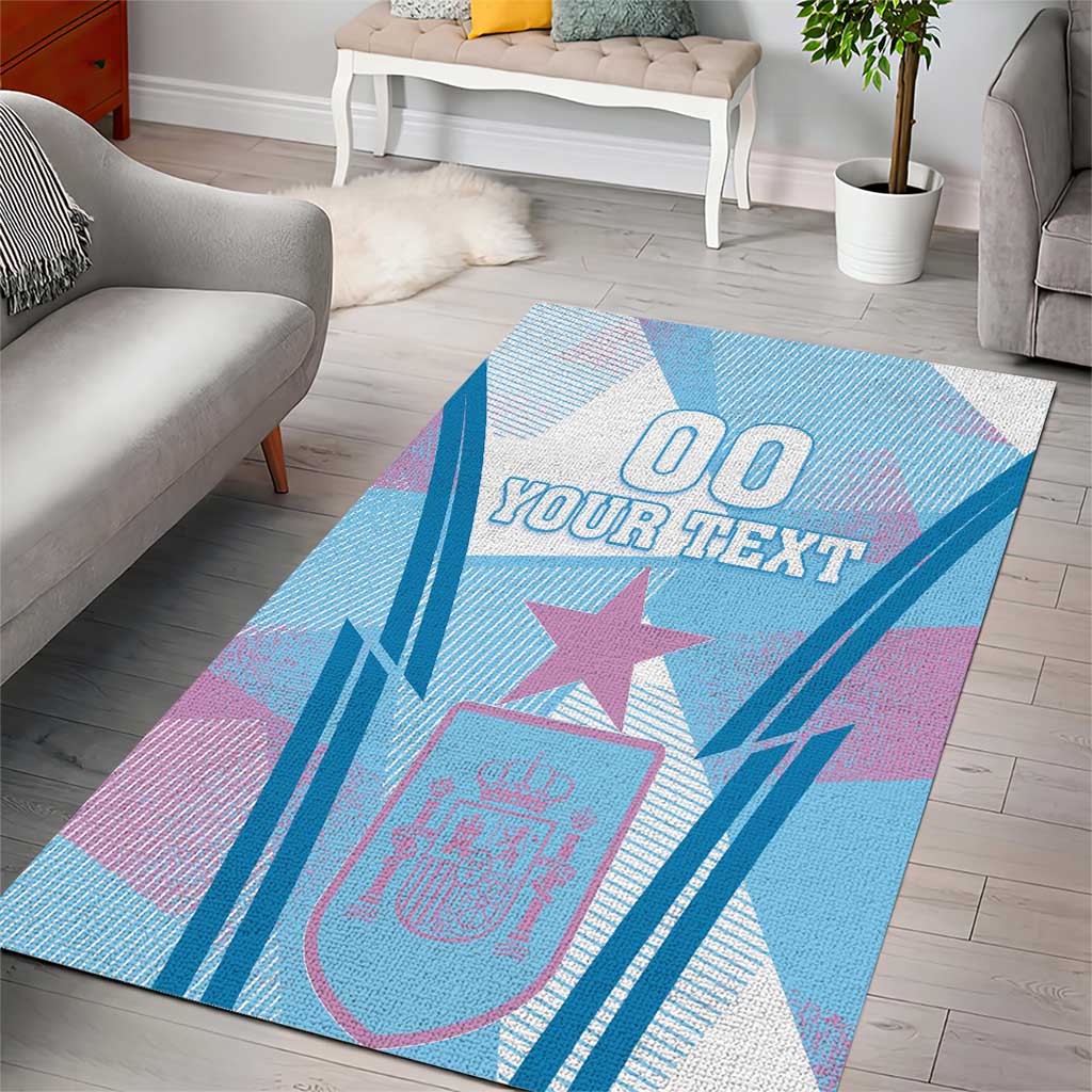 Custom Spain Football Area Rug Simple Style - Wonder Print Shop