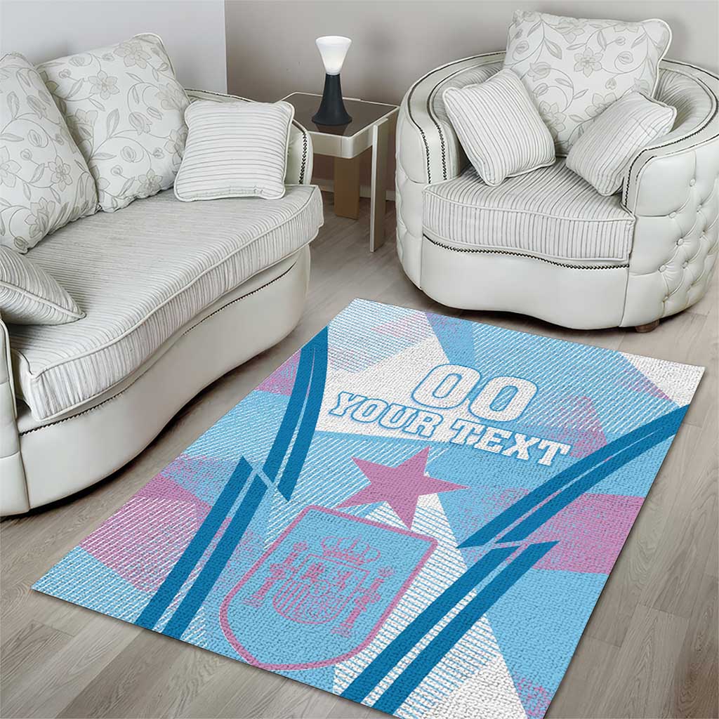 Custom Spain Football Area Rug Simple Style - Wonder Print Shop