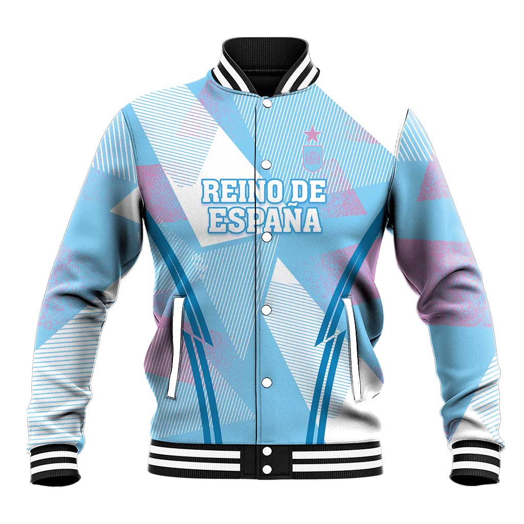 Custom Spain Football Baseball Jacket Simple Style - Wonder Print Shop