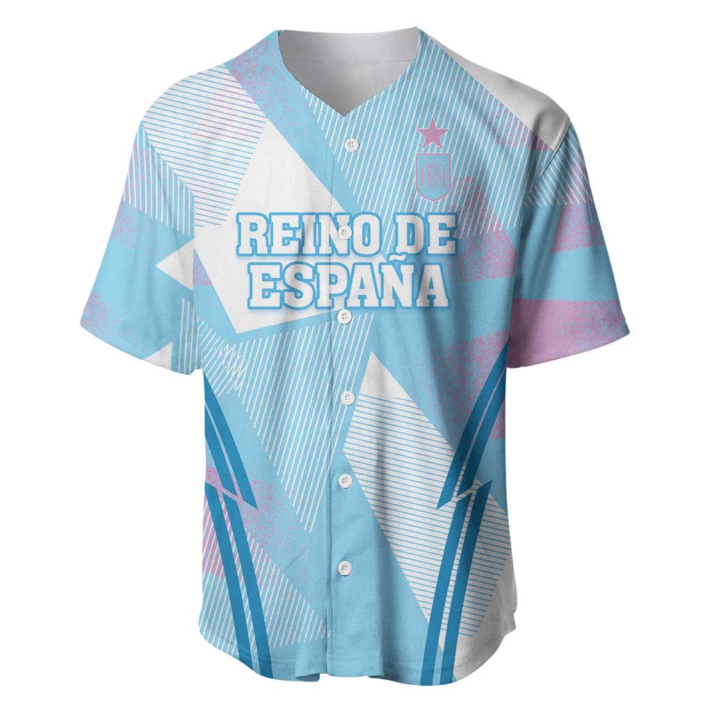 Custom Spain Football Baseball Jersey Simple Style - Wonder Print Shop