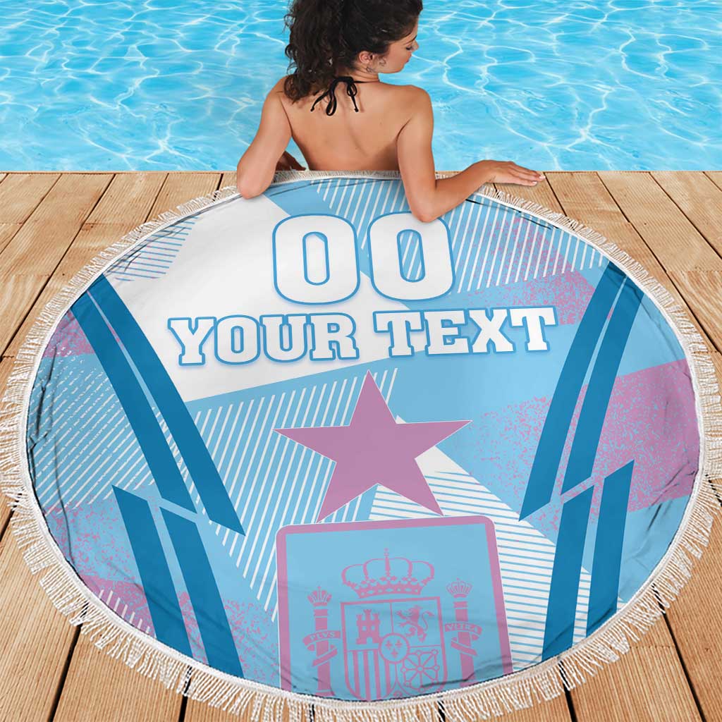 Custom Spain Football Beach Blanket Simple Style - Wonder Print Shop