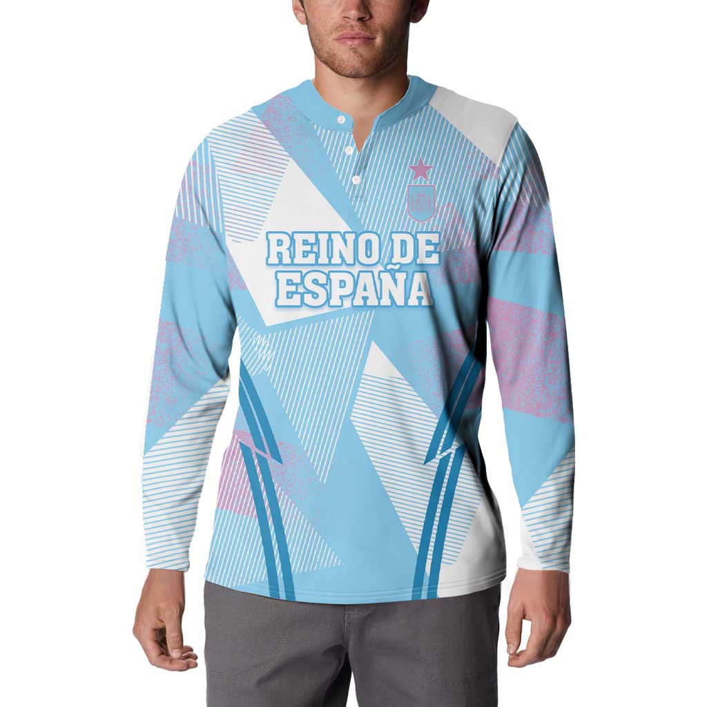 Custom Spain Football Button Sweatshirt Simple Style - Wonder Print Shop