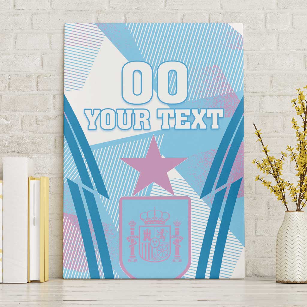 Custom Spain Football Canvas Wall Art Simple Style - Wonder Print Shop