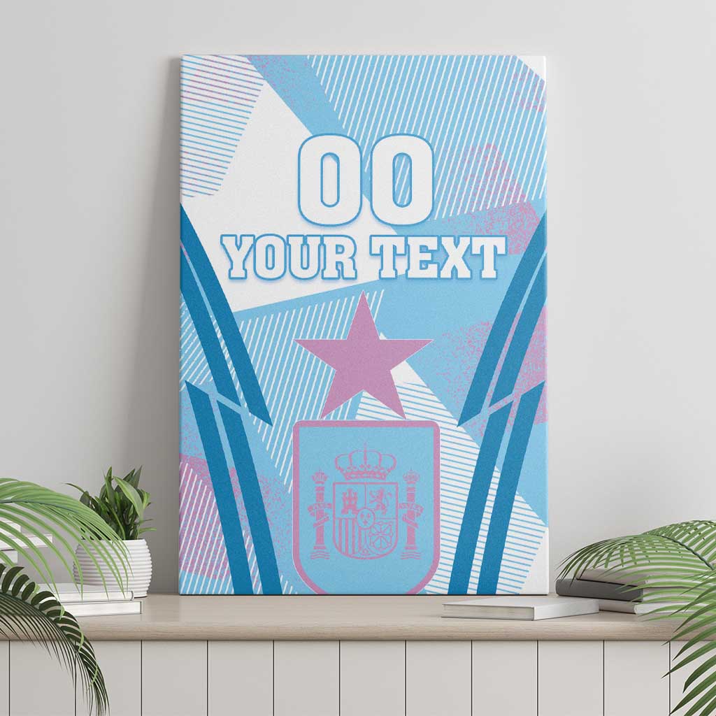 Custom Spain Football Canvas Wall Art Simple Style - Wonder Print Shop