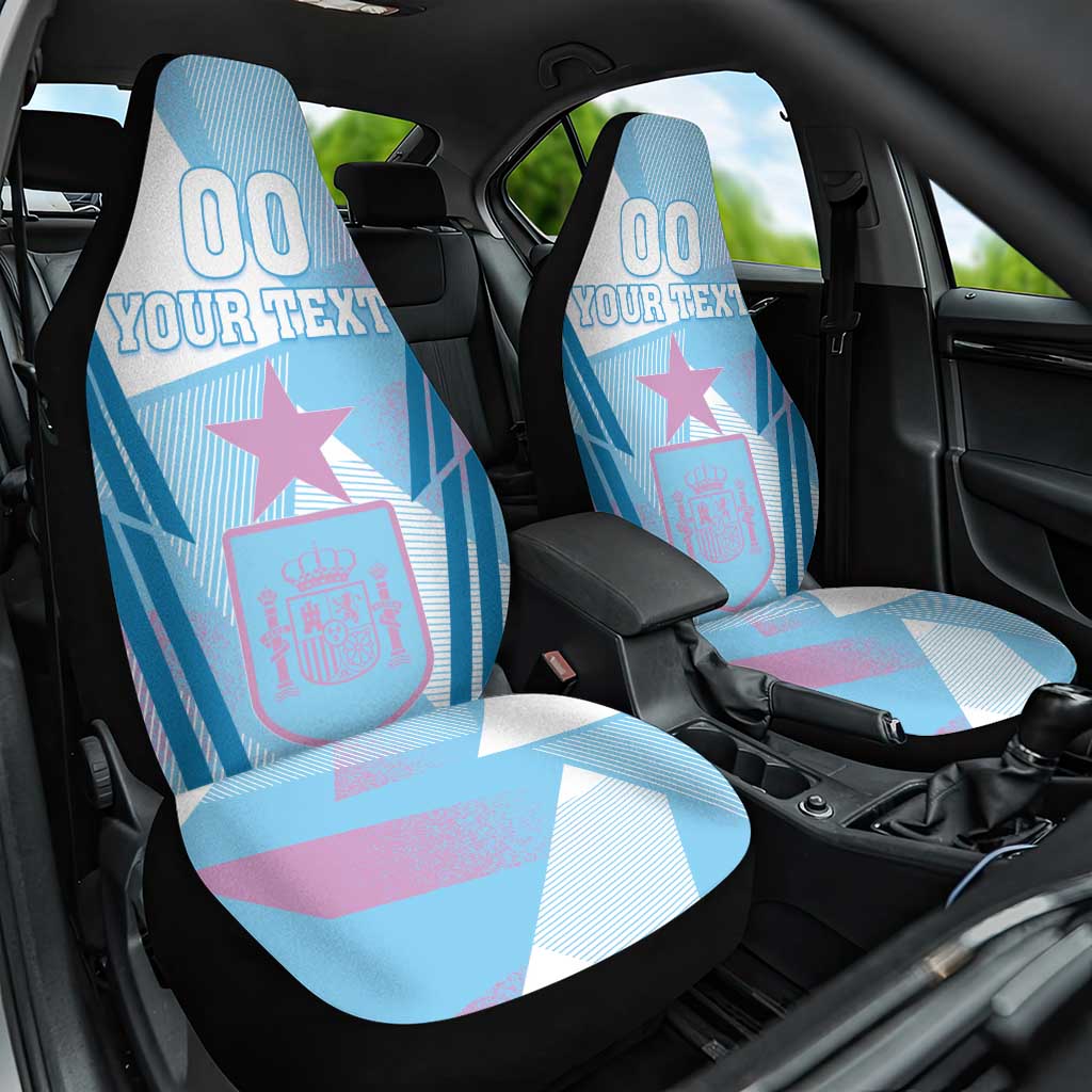 Custom Spain Football Car Seat Cover Simple Style - Wonder Print Shop