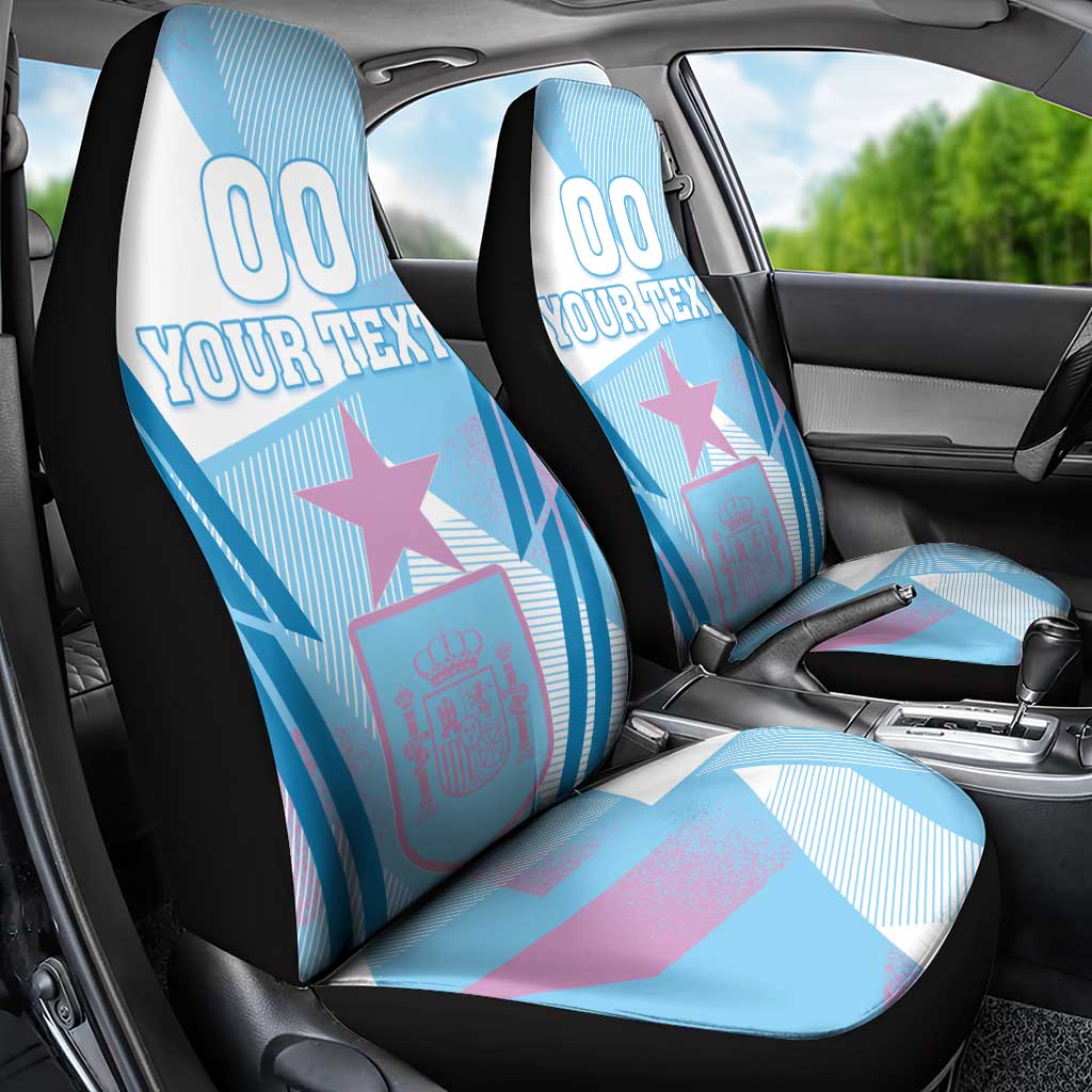 Custom Spain Football Car Seat Cover Simple Style - Wonder Print Shop