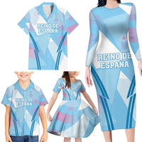 Custom Spain Football Family Matching Long Sleeve Bodycon Dress and Hawaiian Shirt Simple Style - Wonder Print Shop