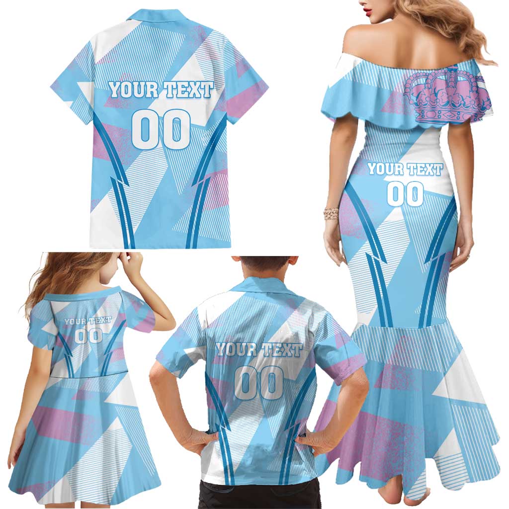 Custom Spain Football Family Matching Mermaid Dress and Hawaiian Shirt Simple Style - Wonder Print Shop