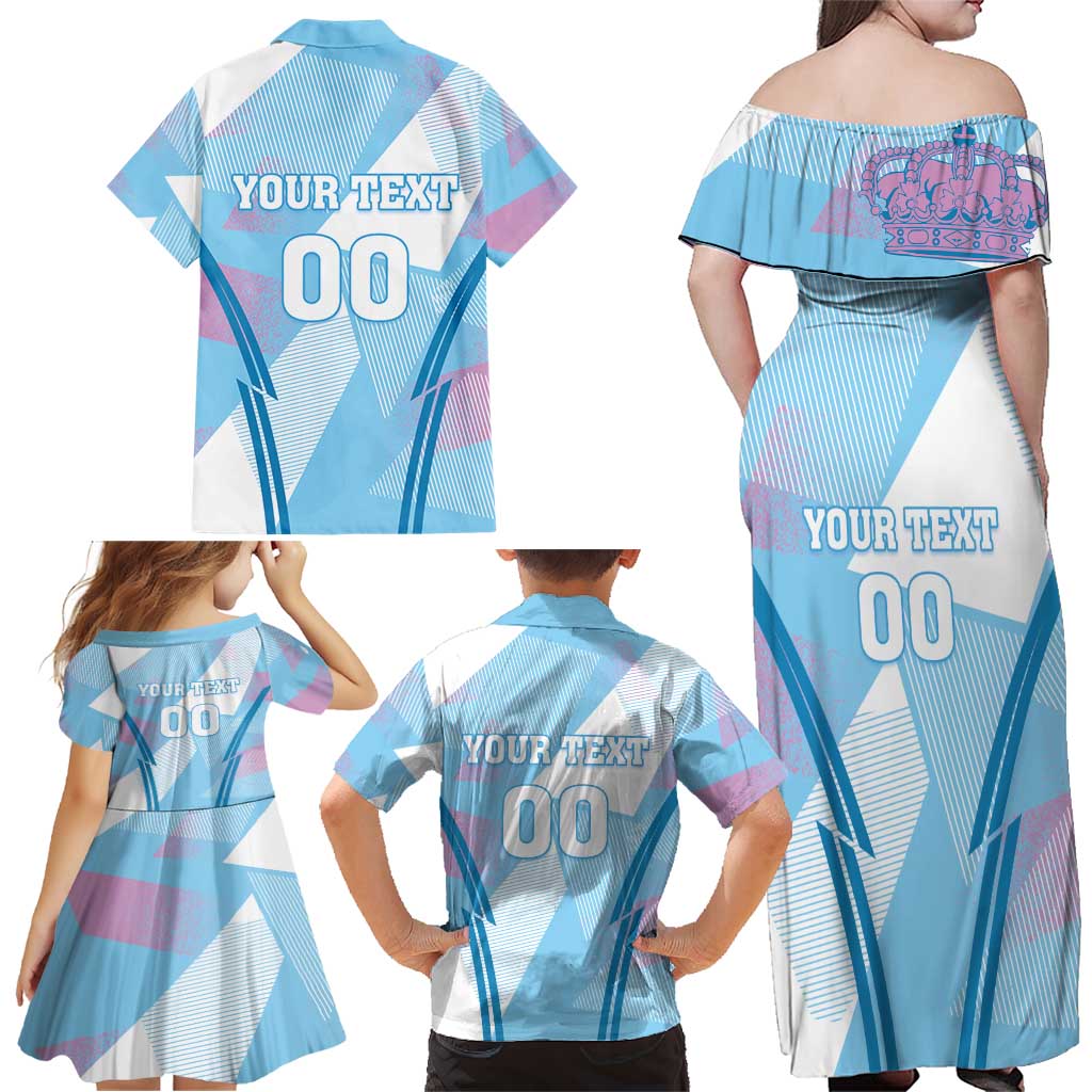 Custom Spain Football Family Matching Off Shoulder Maxi Dress and Hawaiian Shirt Simple Style - Wonder Print Shop