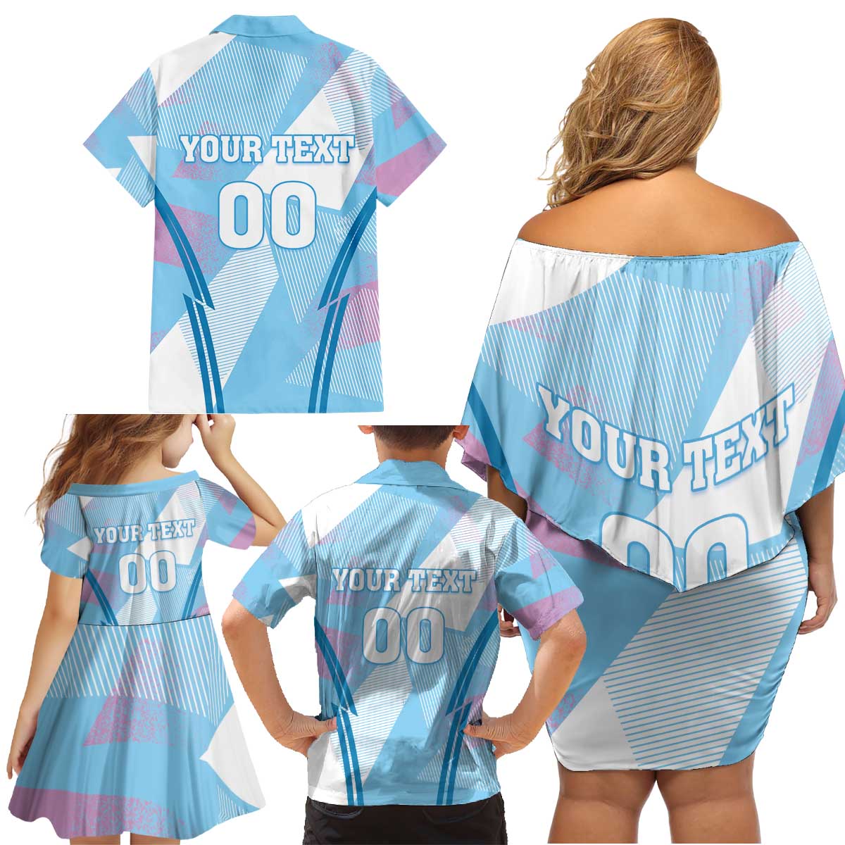 Custom Spain Football Family Matching Off Shoulder Short Dress and Hawaiian Shirt Simple Style - Wonder Print Shop