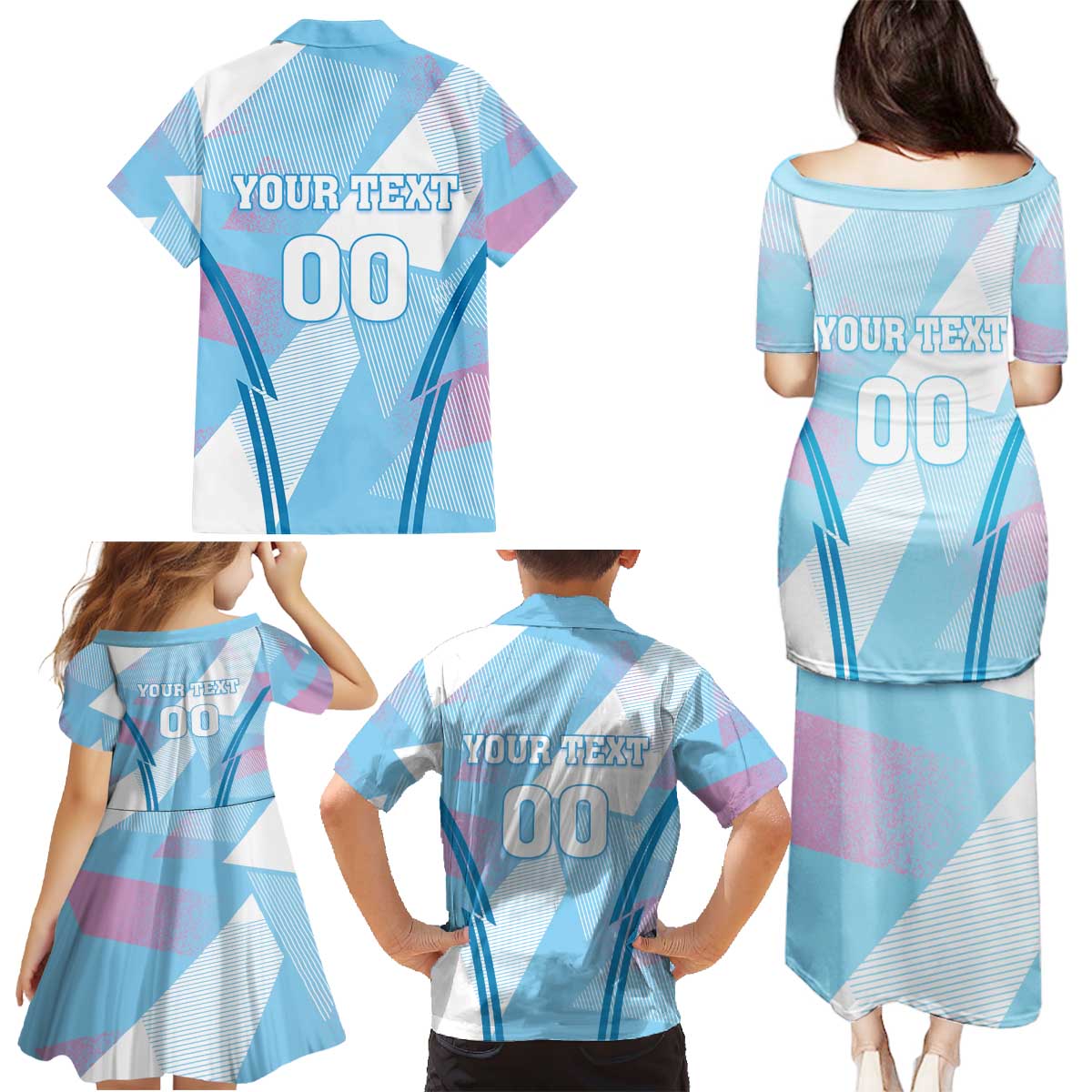 Custom Spain Football Family Matching Puletasi and Hawaiian Shirt Simple Style - Wonder Print Shop