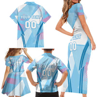 Custom Spain Football Family Matching Short Sleeve Bodycon Dress and Hawaiian Shirt Simple Style - Wonder Print Shop