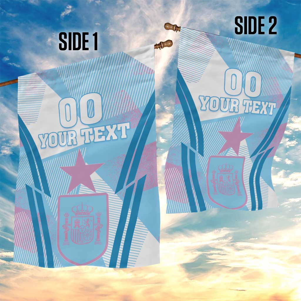 Custom Spain Football Garden Flag Simple Style - Wonder Print Shop