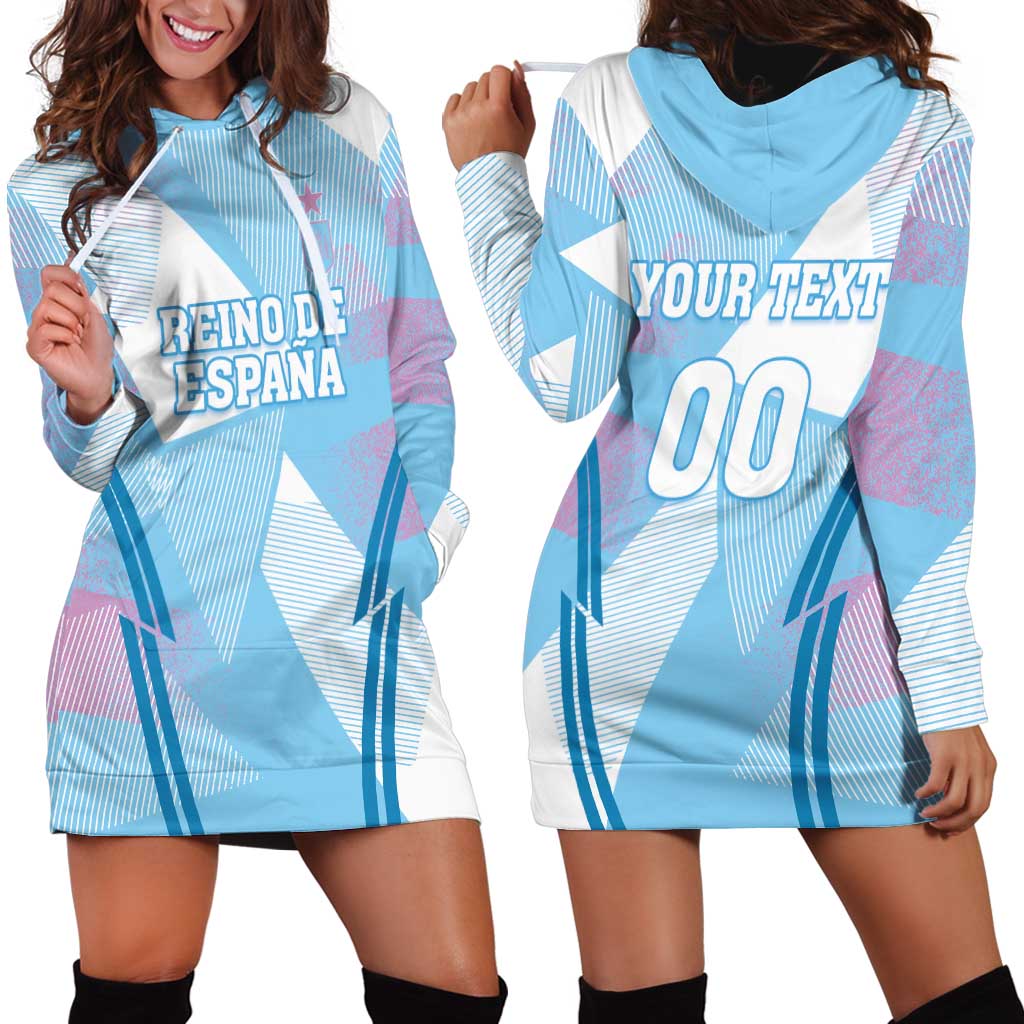 Custom Spain Football Hoodie Dress Simple Style - Wonder Print Shop