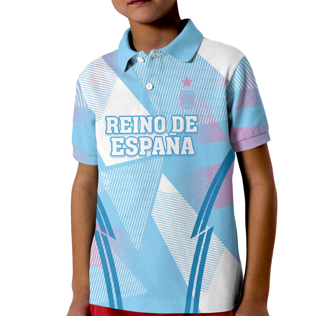 Custom Spain Football Kid Polo Shirt Simple Style - Wonder Print Shop