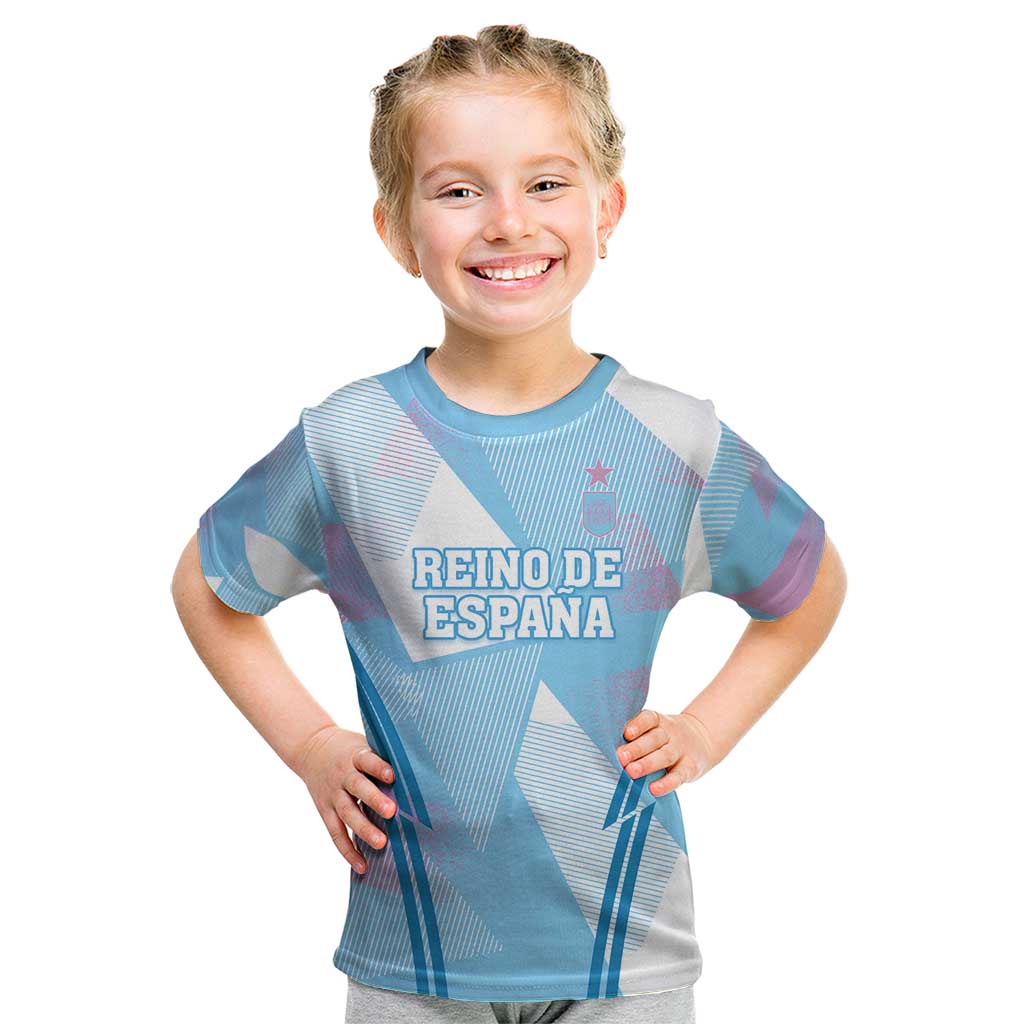 Custom Spain Football Kid T Shirt Simple Style - Wonder Print Shop