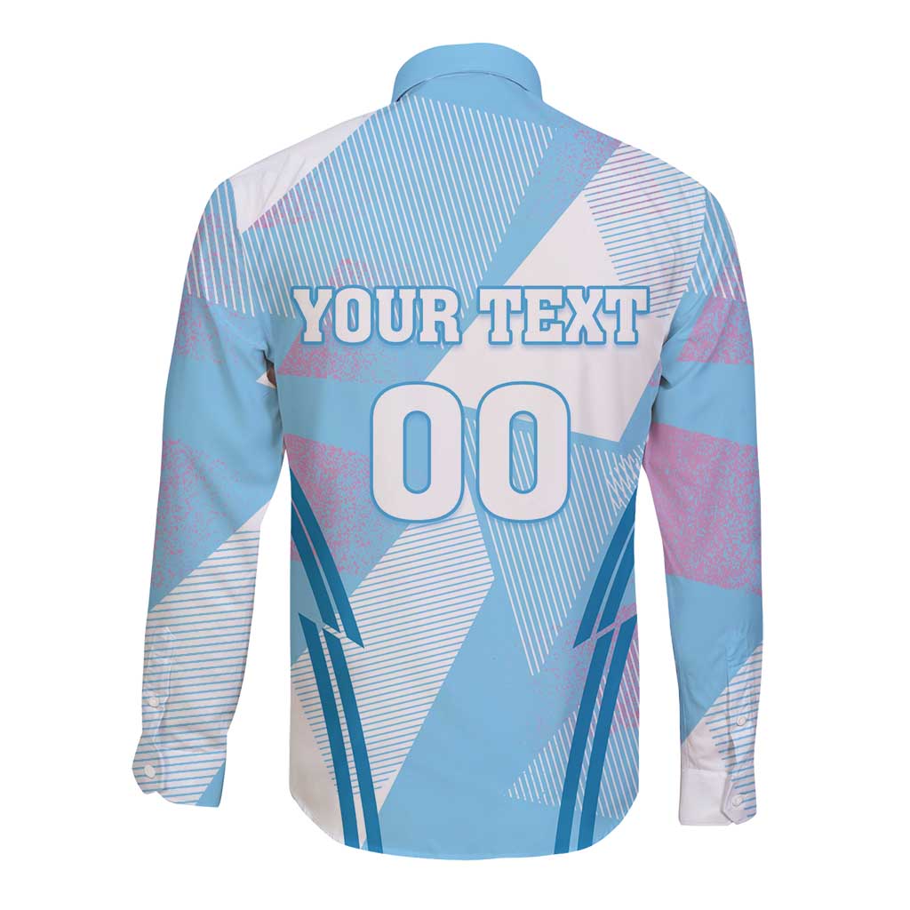 Custom Spain Football Long Sleeve Button Shirt Simple Style - Wonder Print Shop