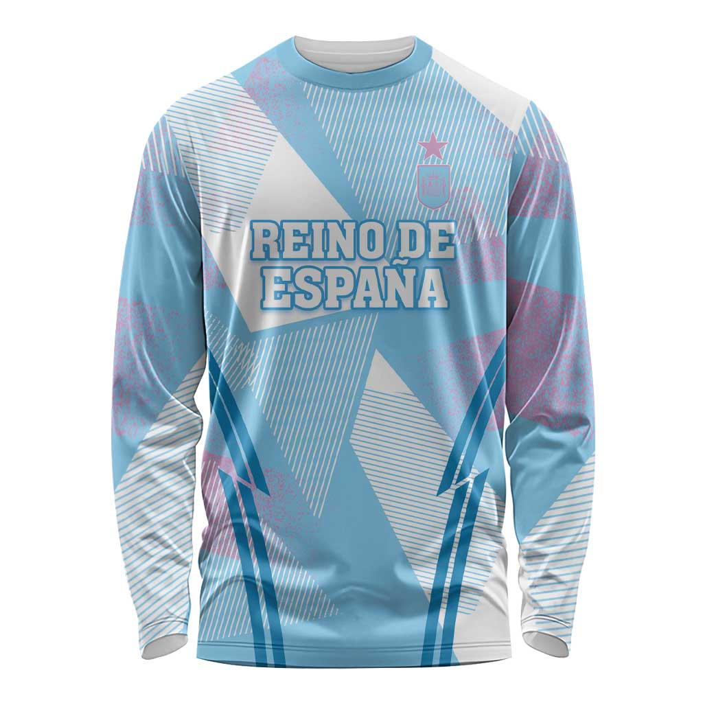 Custom Spain Football Long Sleeve Shirt Simple Style - Wonder Print Shop