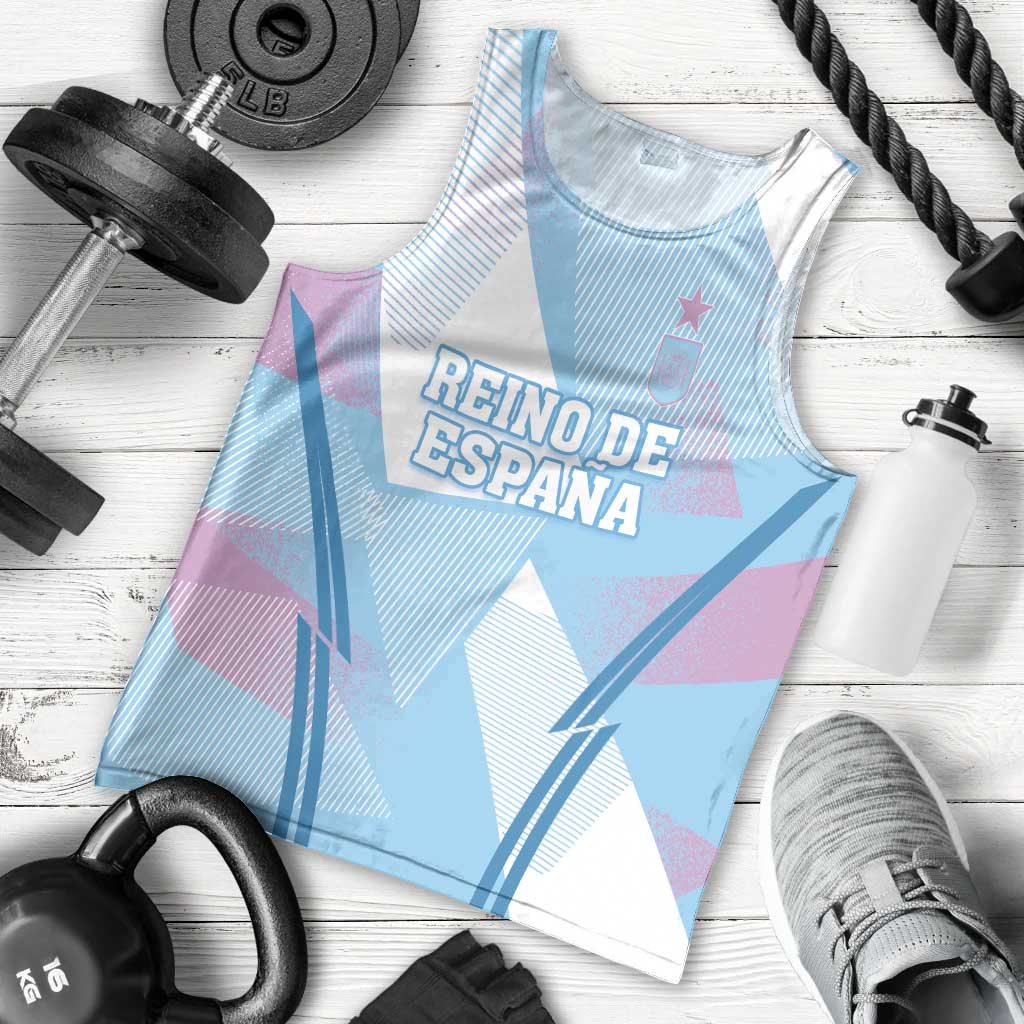 Custom Spain Football Men Tank Top Simple Style - Wonder Print Shop