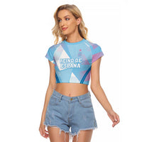 Custom Spain Football Raglan Cropped T Shirt Simple Style - Wonder Print Shop