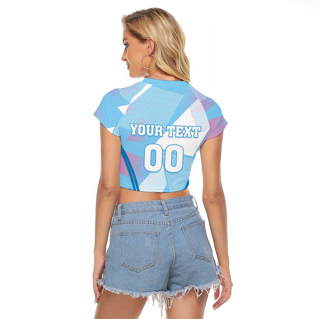 Custom Spain Football Raglan Cropped T Shirt Simple Style - Wonder Print Shop