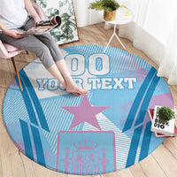 Custom Spain Football Round Carpet Simple Style