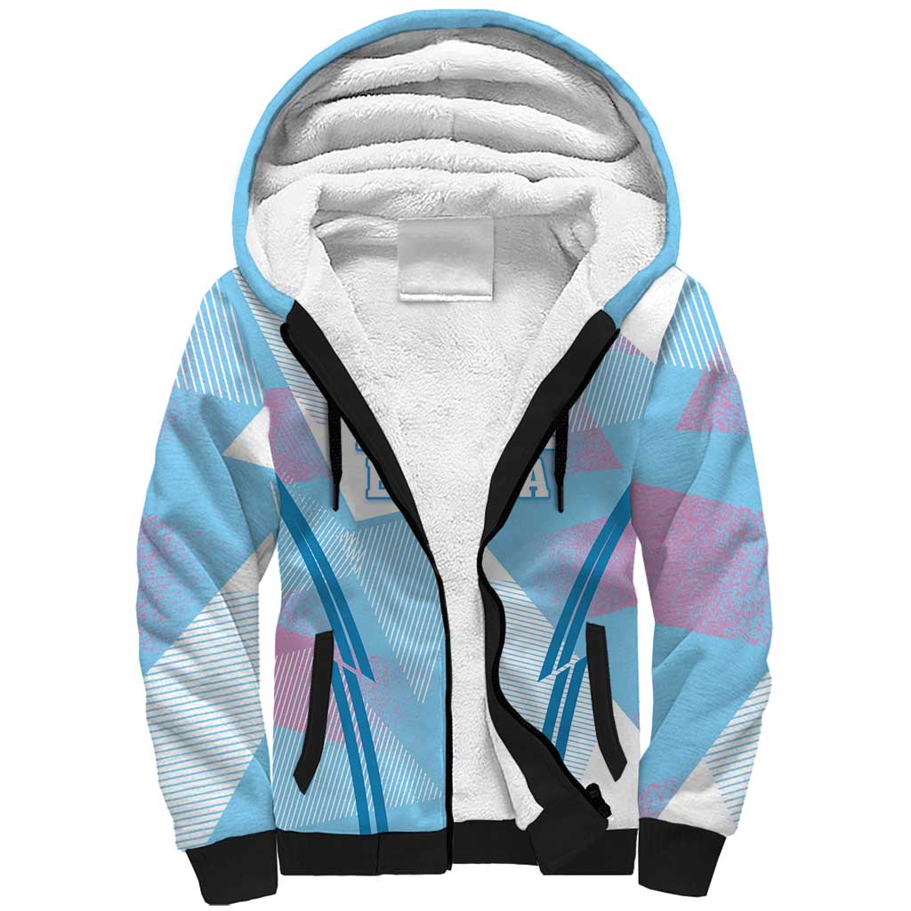 Custom Spain Football Sherpa Hoodie Simple Style - Wonder Print Shop