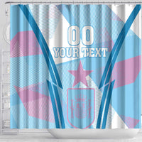 Custom Spain Football Shower Curtain Simple Style
