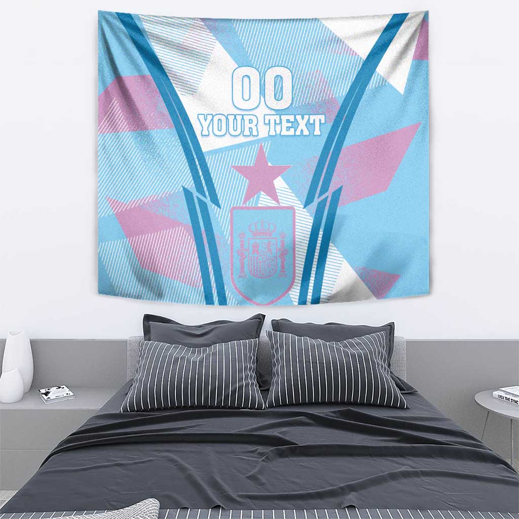 Custom Spain Football Tapestry Simple Style - Wonder Print Shop