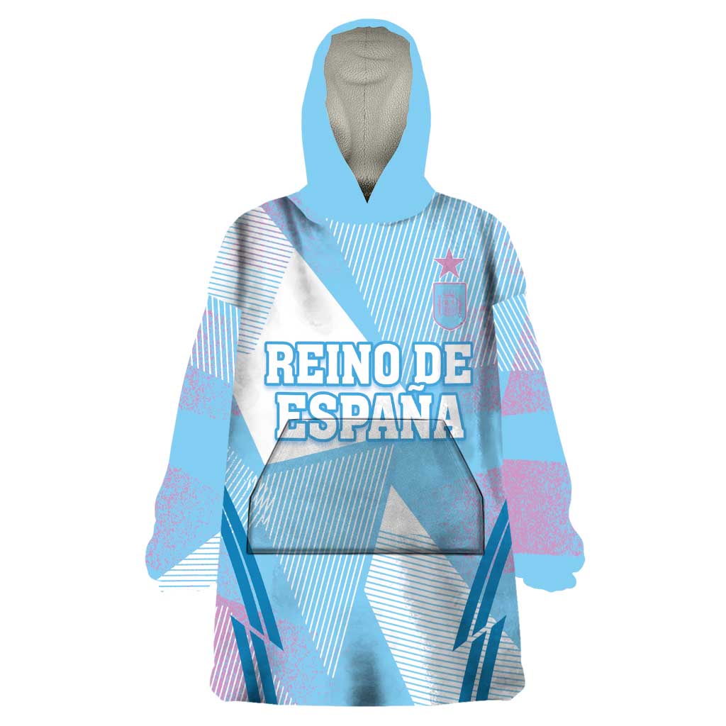 Custom Spain Football Wearable Blanket Hoodie Simple Style - Wonder Print Shop