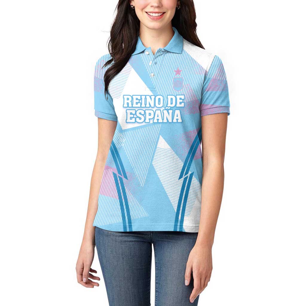 Custom Spain Football Women Polo Shirt Simple Style - Wonder Print Shop