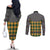 Knights Germany Costumes Couples Matching Off The Shoulder Long Sleeve Dress and Long Sleeve Button Shirt - Wonder Print Shop
