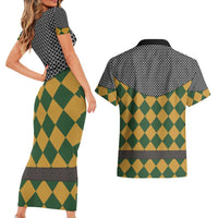 Knights Germany Costumes Couples Matching Short Sleeve Bodycon Dress and Hawaiian Shirt - Wonder Print Shop