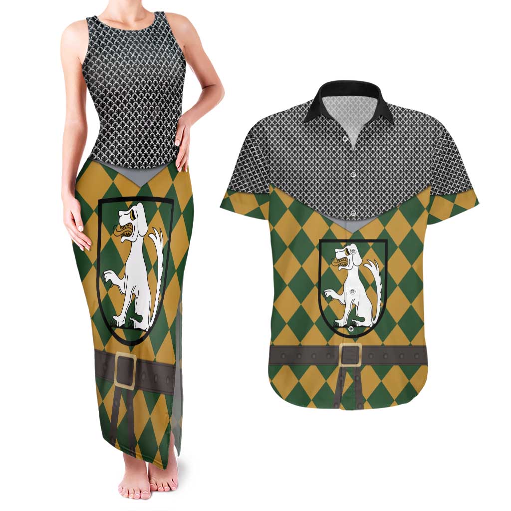Knights Germany Costumes Couples Matching Tank Maxi Dress and Hawaiian Shirt - Wonder Print Shop