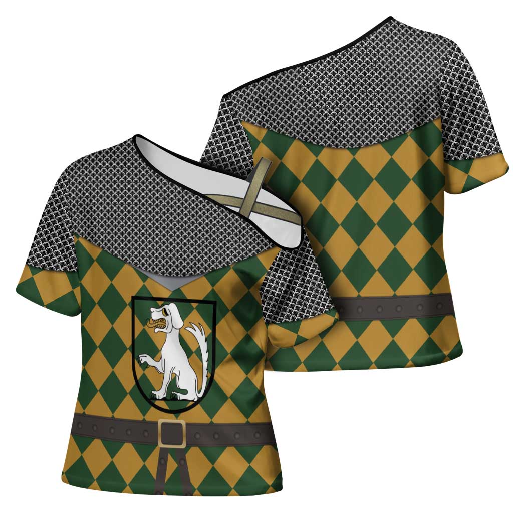 Knights Germany Costumes Cross Shoulder Shirt - Wonder Print Shop