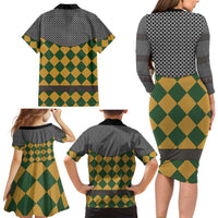 Knights Germany Costumes Family Matching Long Sleeve Bodycon Dress and Hawaiian Shirt - Wonder Print Shop