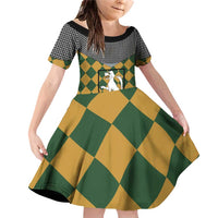 Knights Germany Costumes Family Matching Off Shoulder Short Dress and Hawaiian Shirt - Wonder Print Shop