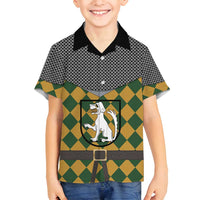 Knights Germany Costumes Family Matching Off Shoulder Short Dress and Hawaiian Shirt - Wonder Print Shop