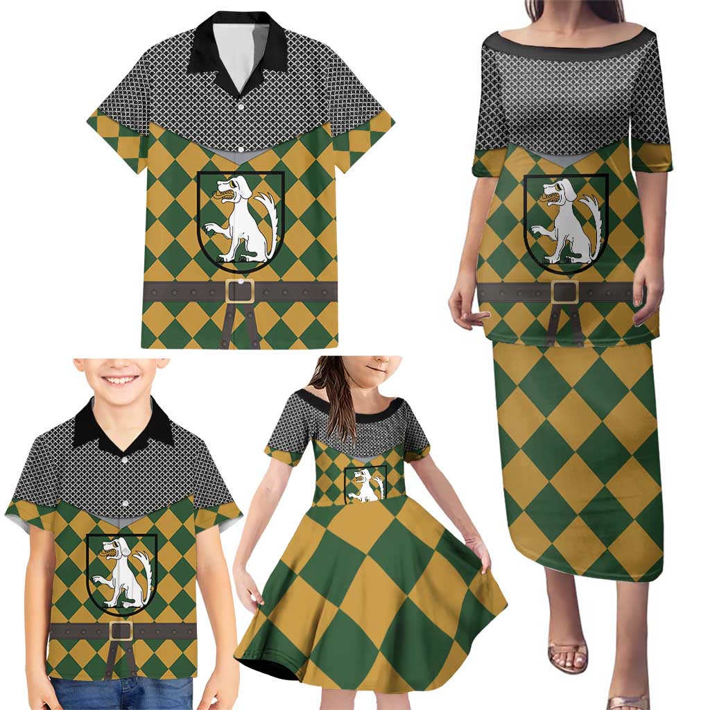 Knights Germany Costumes Family Matching Puletasi and Hawaiian Shirt - Wonder Print Shop