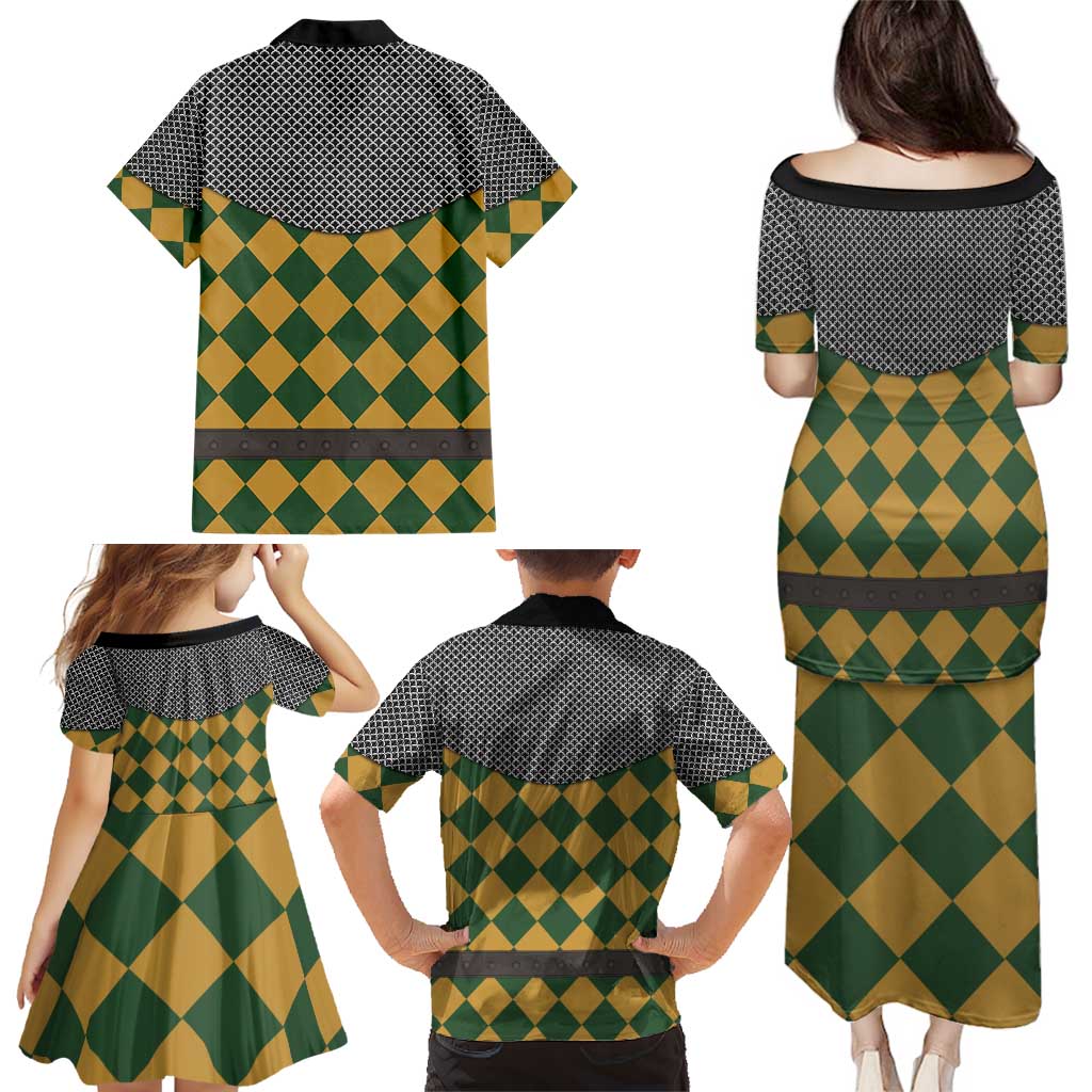 Knights Germany Costumes Family Matching Puletasi and Hawaiian Shirt - Wonder Print Shop