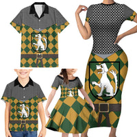 Knights Germany Costumes Family Matching Short Sleeve Bodycon Dress and Hawaiian Shirt - Wonder Print Shop