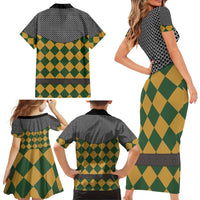 Knights Germany Costumes Family Matching Short Sleeve Bodycon Dress and Hawaiian Shirt - Wonder Print Shop