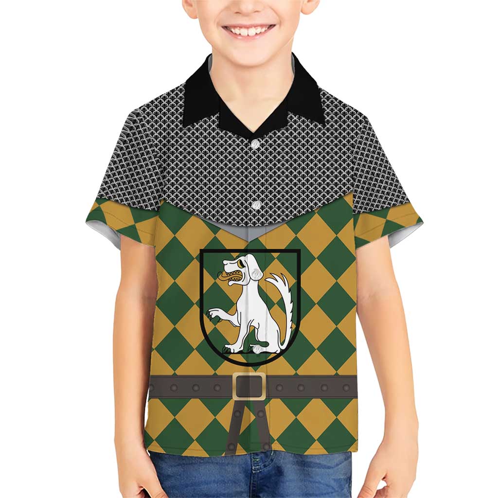 Knights Germany Costumes Family Matching Short Sleeve Bodycon Dress and Hawaiian Shirt - Wonder Print Shop